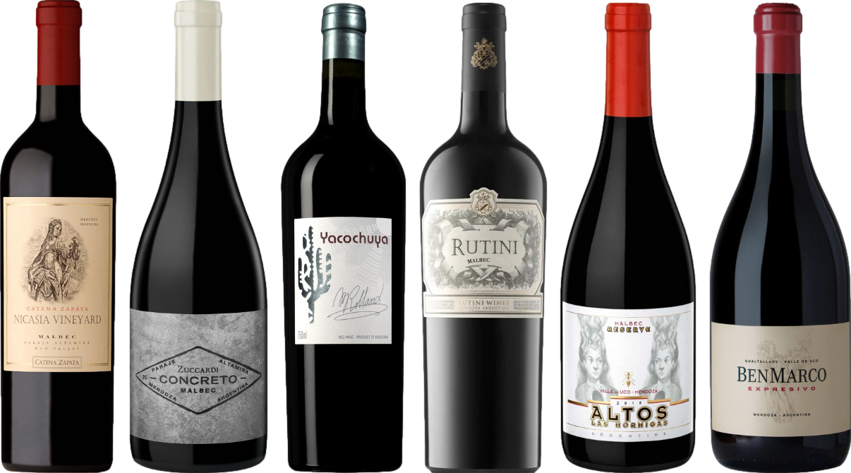 Malbec argentin Caisse de dégustation supérieure