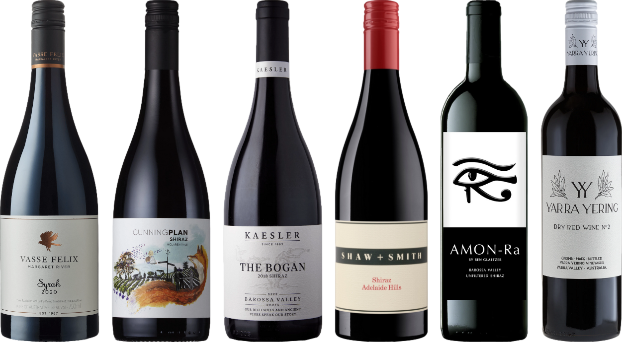 Caisse de dégustation Premium Shiraz d'Australie