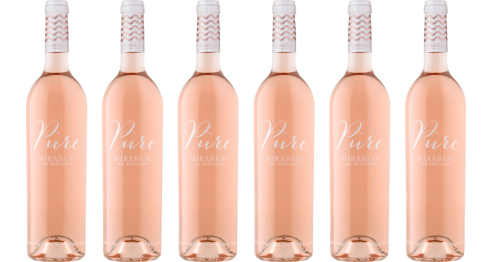 Bottle of Mirabeau Pure Provence Rose 2022 Caisse de 6 bouteilles wine 0 ml