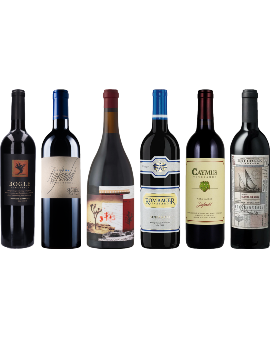 Caisse de dégustation premium Zinfandel de Californie