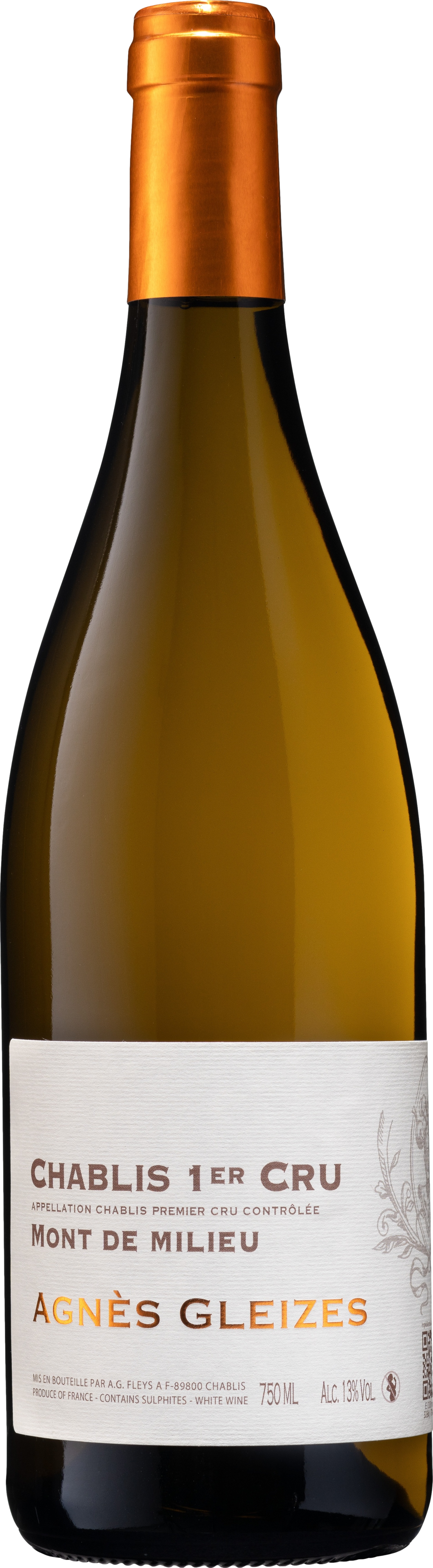 vue du vin Aoc Chablis 1er Cru Mont de Milieu Domaine Gautheron