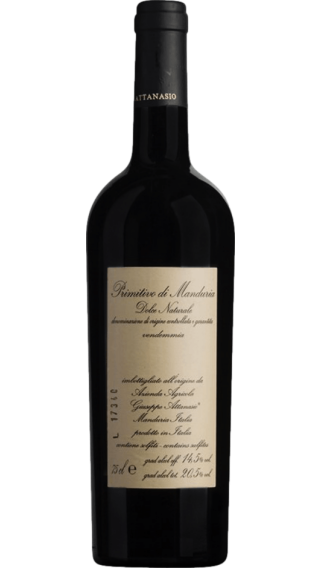 Bottle of Attanasio Primitivo di Manduria Dolce Naturale 2017 wine 750 ml