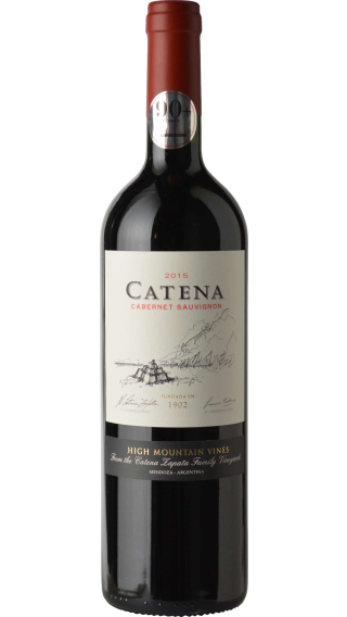 Bottle of Catena Zapata Catena Cabernet Sauvignon 2015 wine 750 ml