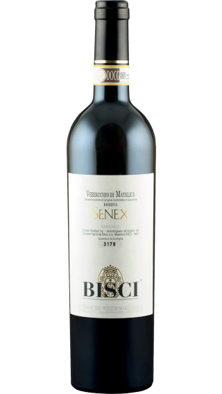 Bottle of Bisci Senex Verdicchio di Matelica Riserva 2018 wine 750 ml