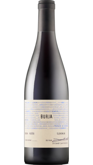 Bottle of Burja Reddo 2022 wine 750 ml