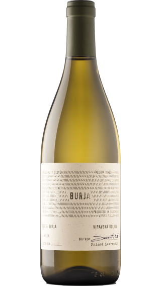 Bottle of Burja Zelen 2023 wine 750 ml