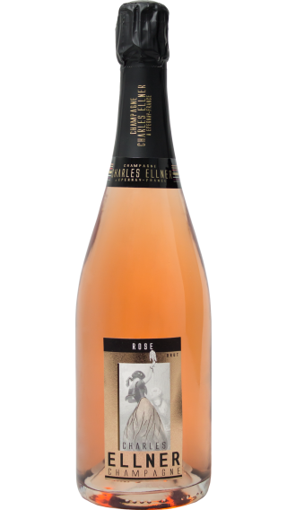 Bottle of Champagne Charles Ellner Rose Brut wine 750 ml