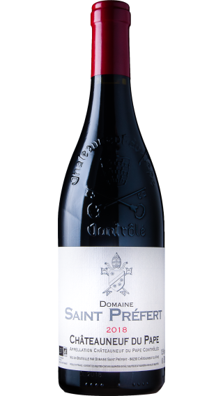 Bottle of Domaine St Prefert Chateauneuf Du Pape 2019 wine 750 ml