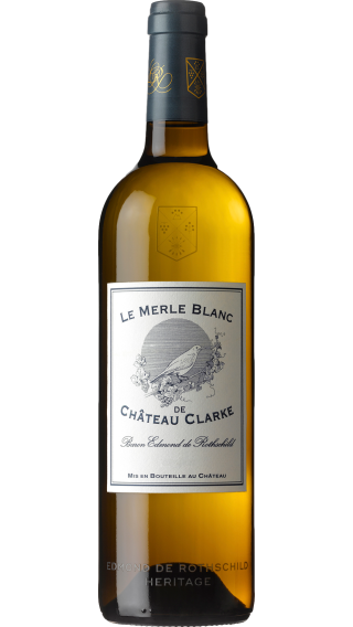 Bottle of Edmond de Rothschild Chateau Clarke Le Merle Blanc 2023 wine 750 ml