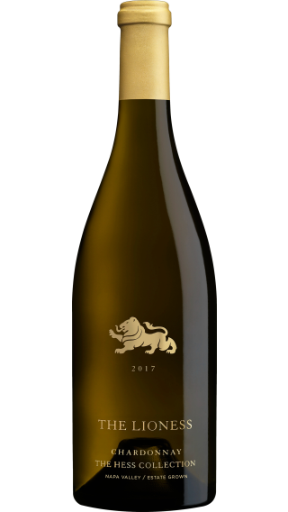 Bottle of Hess The Lioness Chardonnay 2017 wine 750 ml