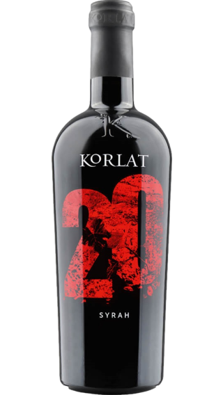 Bottle of Korlat Syrah 2020 wine 750 ml