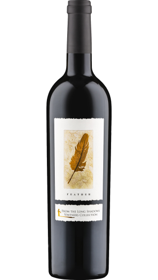 Bottle of Long Shadows Feather Cabernet Sauvignon 2018 wine 750 ml