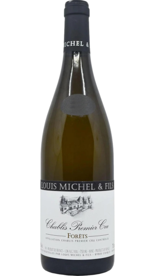 Bottle of Louis Michel & Fils Chablis Premier Cru Forets 2021 wine 750 ml