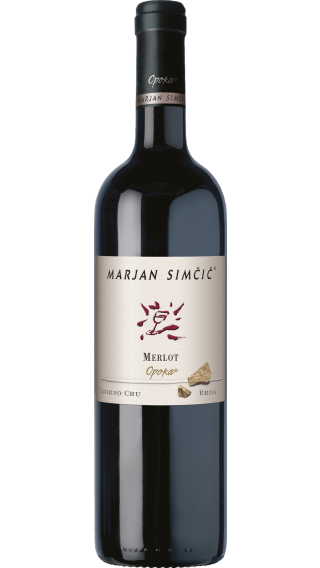 Bottle of Marjan Simcic Merlot Opoka 2018 wine 750 ml