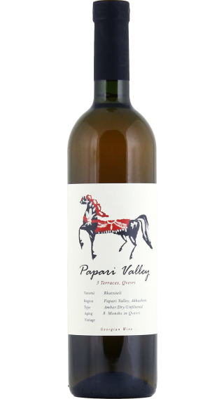 Bottle of Papari Valley 3 Qvevri Terraces Rkatsiteli 2023 wine 750 ml