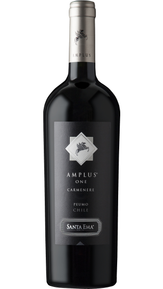 Bottle of Santa Ema Amplus One Carmenere 2022 wine 750 ml