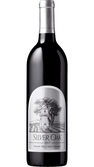 Bottle of Silver Oak Alexander Valley Cabernet Sauvignon 2017 wine 750 ml