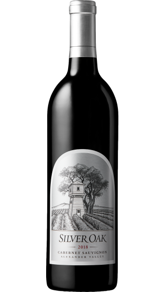 Bottle of Silver Oak Alexander Valley Cabernet Sauvignon 2019 wine 750 ml