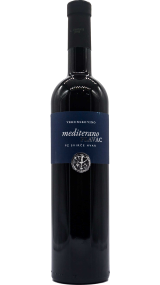 Bottle of Svirce Plavac Mediterano 2020 wine 750 ml