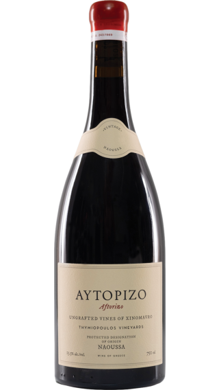 Bottle of Thymiopoulos Aftorizo 2018 wine 750 ml