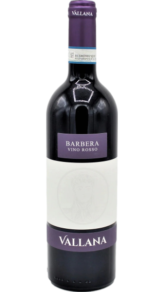 Bottle of Vallana Barbera 2022 wine 750 ml