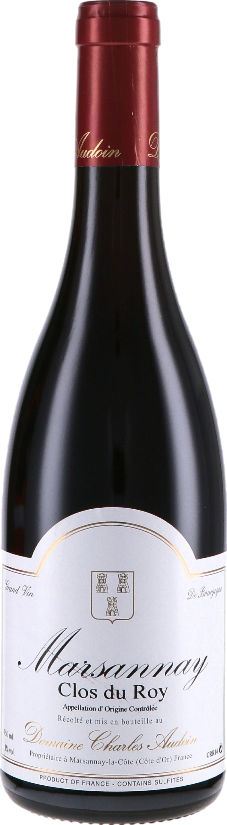 photo Domaine Charles Audoin Marsannay Clos du Roy Rouge 2021