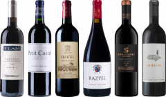 Caisse de dégustation de vin rouge d'Israël Premium