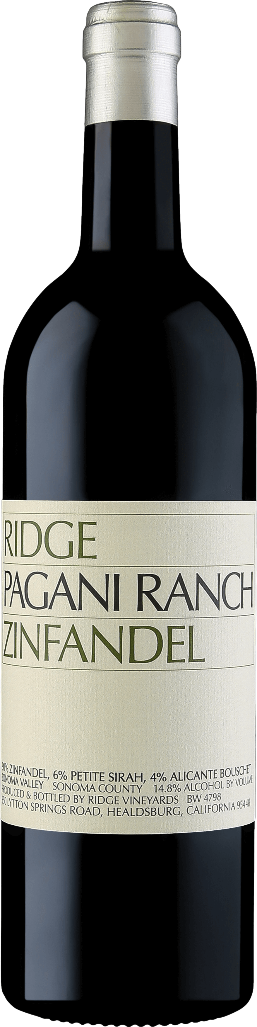 Ridge Pagani Ranch Zinfandel 2021