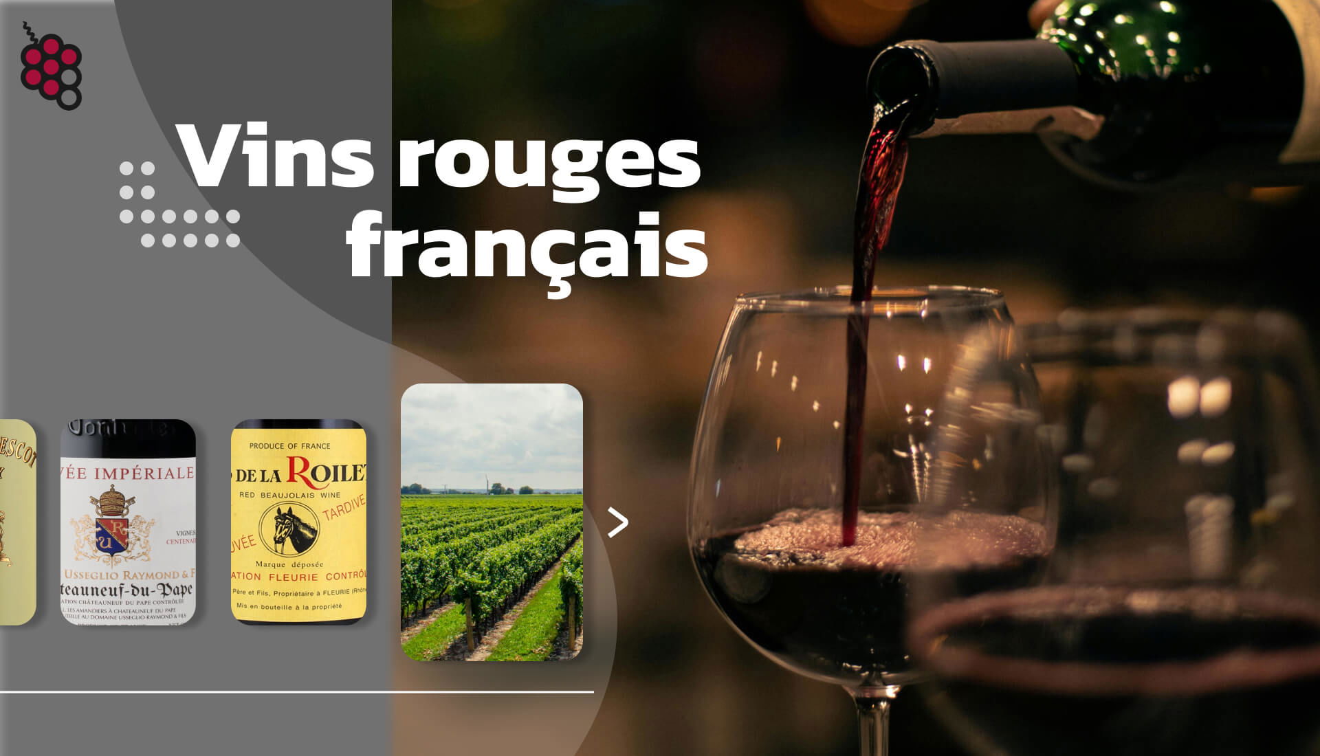 Vins rouges français de toutes les régions en 2024